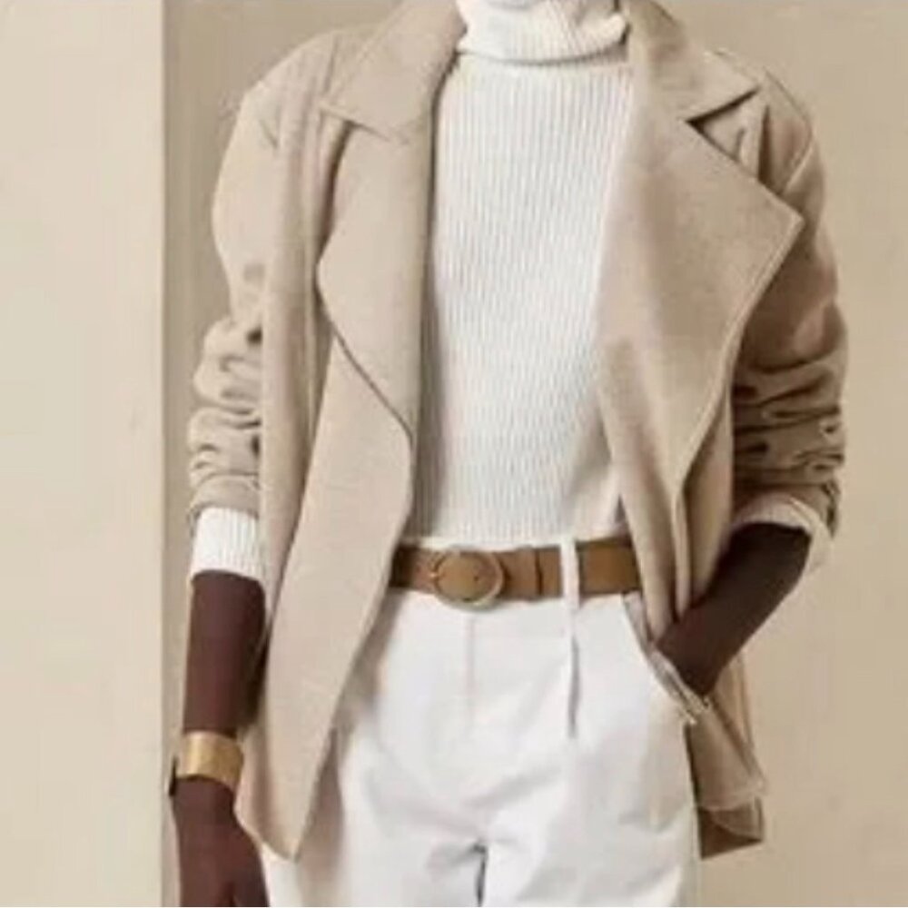 NWT Banana Republic Factory Herringbone Moto Jacket Size XS